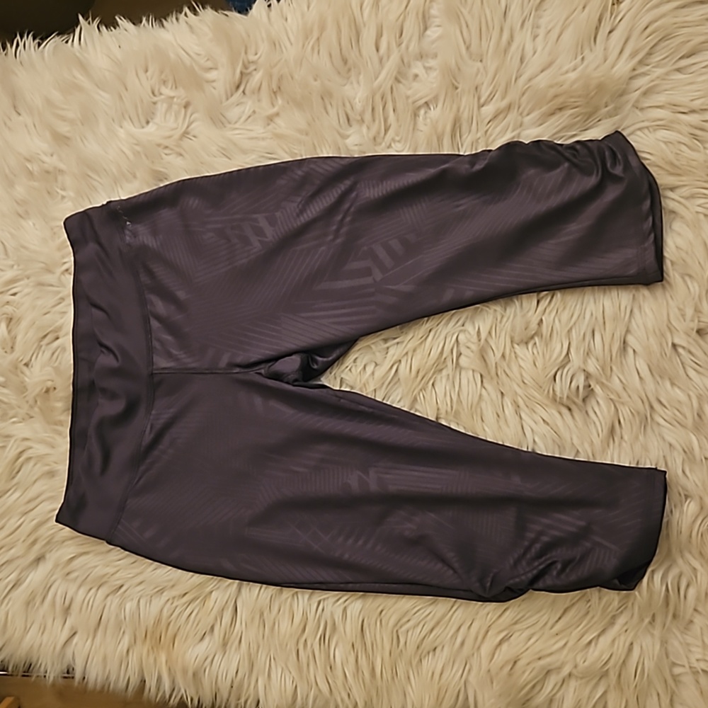 Jockey Gray Leggings – Stripe Detail, Scrunch Ankle, Size Medium